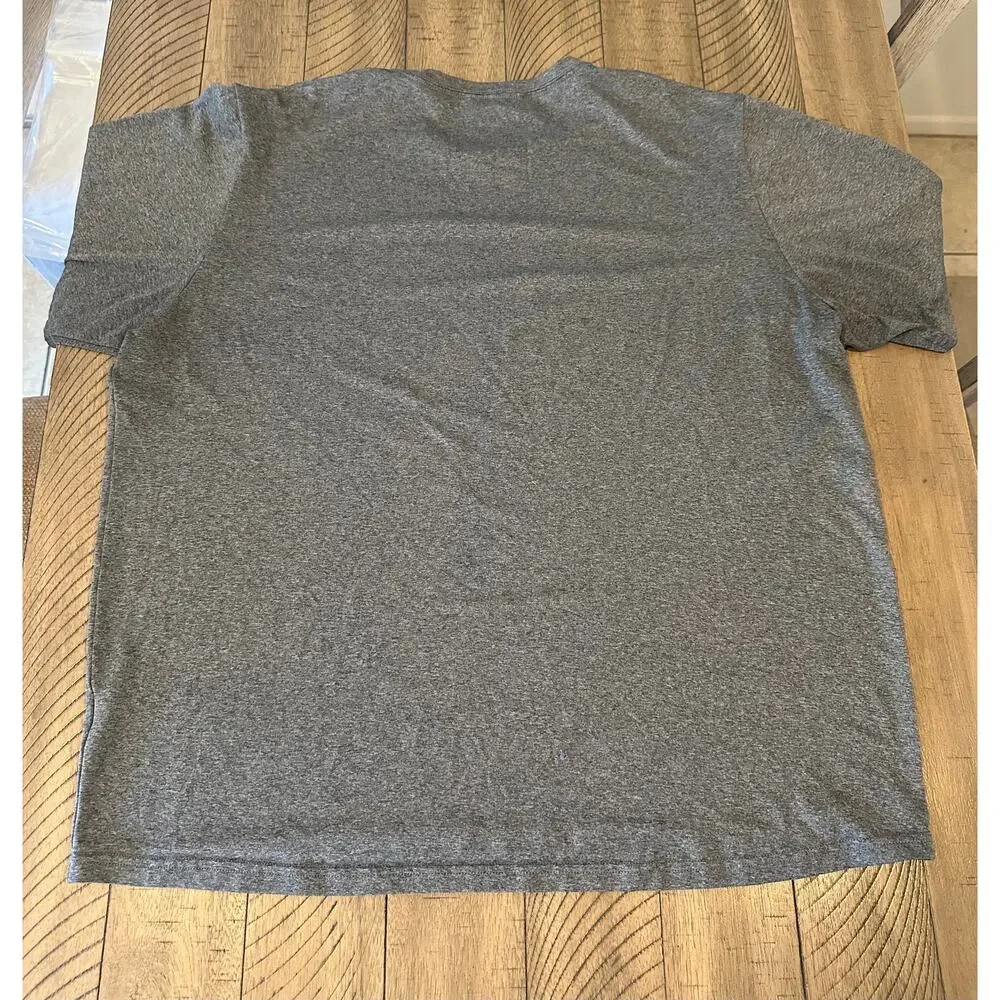 The North Face Men's XL Short Sleeve T-Shirt Gray Athletic Workout Logo Tee